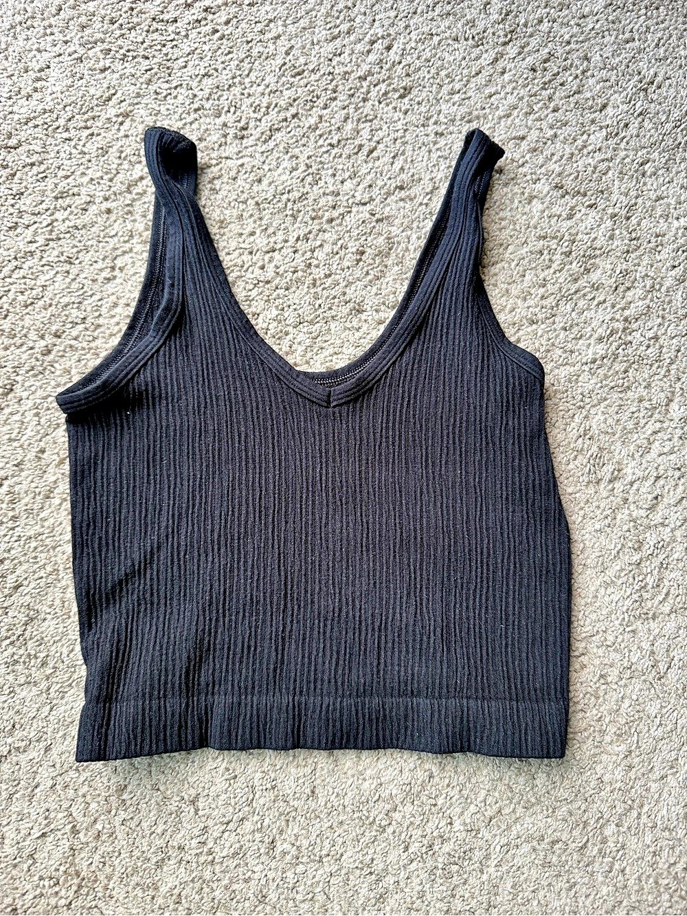Urban outfitters Ribbed Tank Top in Black Size Medium